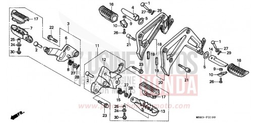 MARCHE XRV650J de 1988